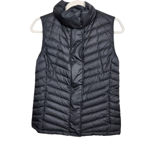 Talbots Black Duck Down Quilted Puffer Vest Womens Size Small - Picture 1 of 9